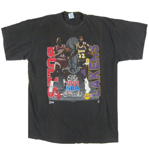 Vintage Bulls vs Lakers 1991 NBA Finals T-shirt Michael Jordan
