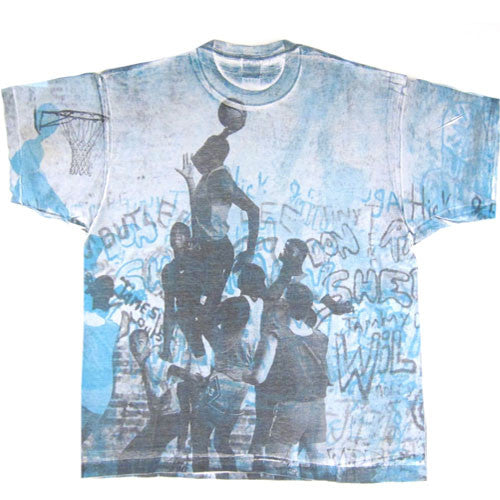 Vintage Michael Jordan Nike Playground T shirt Chicago Bulls NBA Basketball 90s For All To Envy