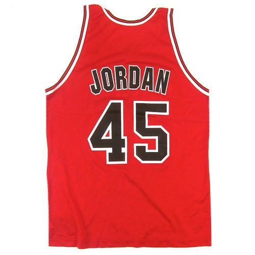 90's Michael Jordan Chicago Bulls #45 Champion NBA Jersey Size 48 – Rare  VNTG