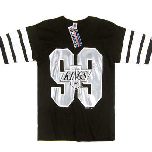 RARE Vintage 90s Deadstock LA Kings NHL Savvy Hockey T-Shirt NWT - Large