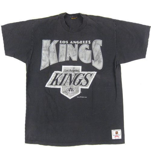 Vintage 90s Distressed Los Angeles LA Kings T Shirt NHL BUM Equipment Tee  Large