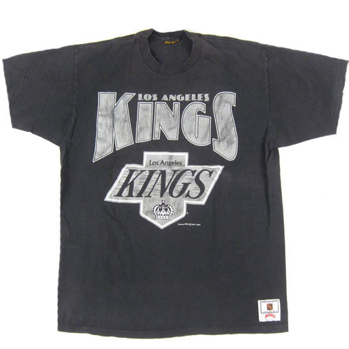 SurrealStyle204 90s Los Angeles La Kings Vintage T-Shirt Size Small Black NHL 1992 Single Stitch