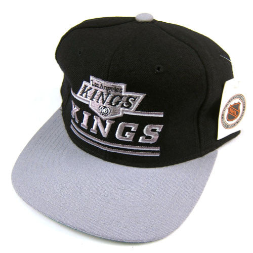 Vintage RARE Los Angeles Kings Hockey NHL Sports Slapshot Big Logo Hat  Snapback