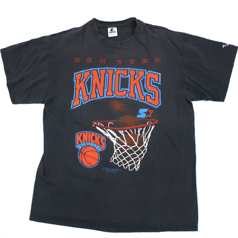 Vintage Starter - New York Knicks Biggest Thrill T-Shirt 1991 X-Large