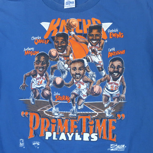 CustomCat New York Knicks Retro NBA T-Shirt Royal / M