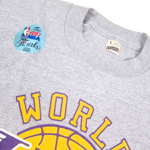 Los Angeles Lakers 1987 Champions Lakers T-Shirt By Mitchell