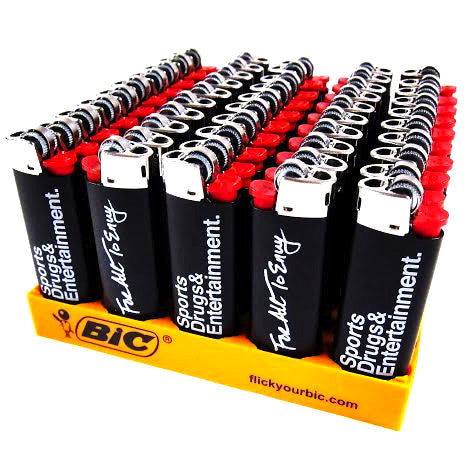 For All To Envy "S.D.E." Bic Mini Lighters