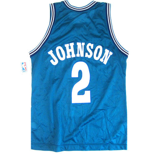Vintage 90s Champion Larry Johnson 2 NBA Charlotte Hornets -  Israel