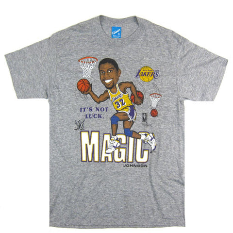 Original magic Johnson Los Angeles Lakers Caricature Vintage Crew shirt -  Limotees