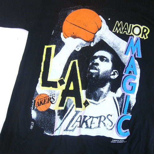 Vintage Magic Johnson LA Lakers T-shirt 90s NBA Basketball Los