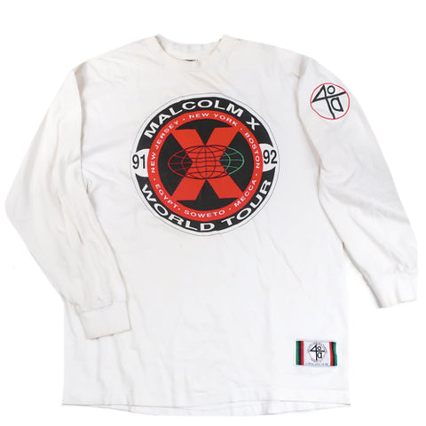Vintage Malcolm X Long Sleeve T-shirt Spike Lee 1992 Movie 40 Acres and a  Mule – For All To Envy