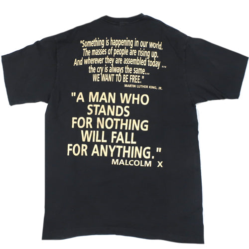 Vintage Malcolm X Martin Luther King T-shirt 90s – For All To Envy