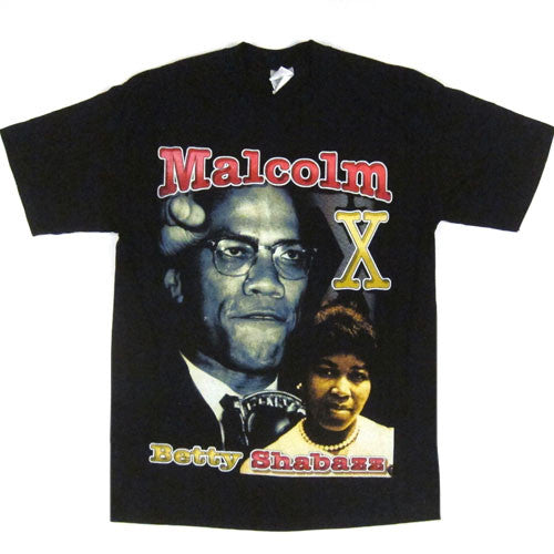 Vintage Malcolm X Betty Shabazz T-shirt