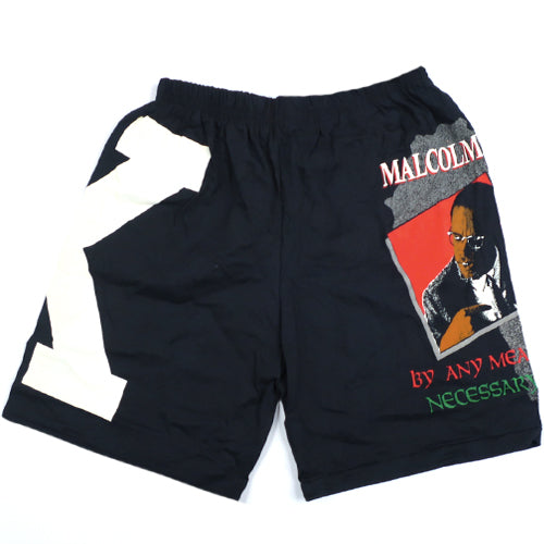 Vintage Malcolm X Shorts 90s By Any Means Necessary – For All To Envy