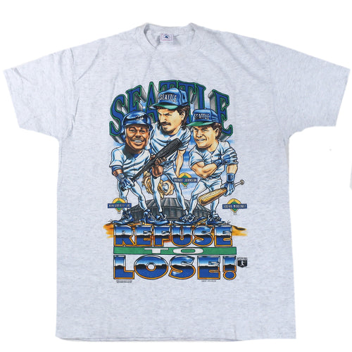 Vintage 90s Seattle Mariners T-Shirt Russell Athletic - Tarks Tees