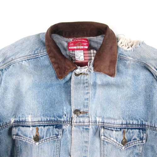 Vintage Marlboro Denim Jacket Cigarette Smoke Smoking 90s – For All To Envy