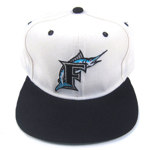 Vintage Snapback Snap Back Hat Florida Marlins New Era MLB