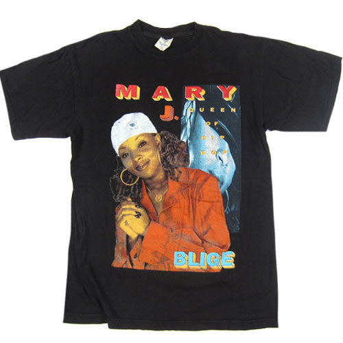 Vintage Mary J. Blige Queen of Hip Hop T-Shirt R&B What's the 411