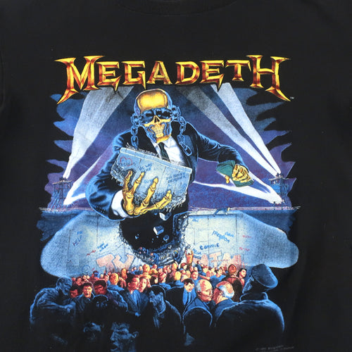 Vintage Megadeth T-Shirt 1990 Metal Band Tour Rock – For All To Envy