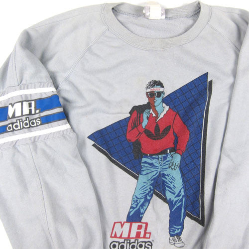 Vintage Mr. Adidas Jim McMahon Sweatshirt 90s NFL Football QB Chicago Bears For All To Envy