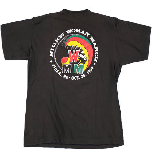 Vintage Million Woman March T-shirt 90s Malcolm X Martin Luther