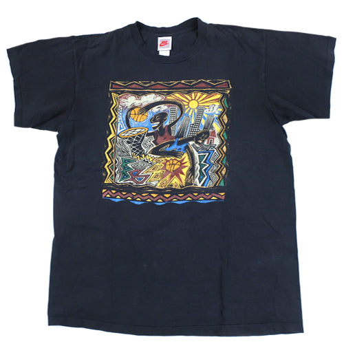 Vintage Nike Abstract Basketball T-Shirt 90s NBA – For All To Envy