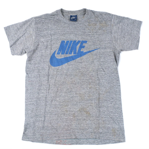 Vintage Nike Blue Tag T shirt Air Max Flight Jordan 80s Rayon