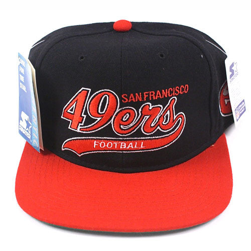 Vintage Snapback Snap Back Hat San Francisco 49ers Forty Niners Starter  Underscore Script 90's Wool New With Tags NWT NFL Football Joe Montana SF –  For All To Envy