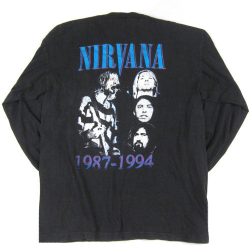 Vintage Nirvana Long Sleeve T Shirt Kurt Cobain Nevermind 90s Grunge Rock For All To Envy