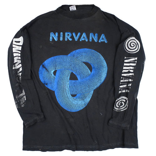 Vintage Nirvana Long Sleeve T-Shirt Kurt Cobain Nevermind 90s 