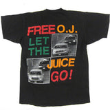 Vintage OJ Simpson LET THE JUICE GO! T-Shirt