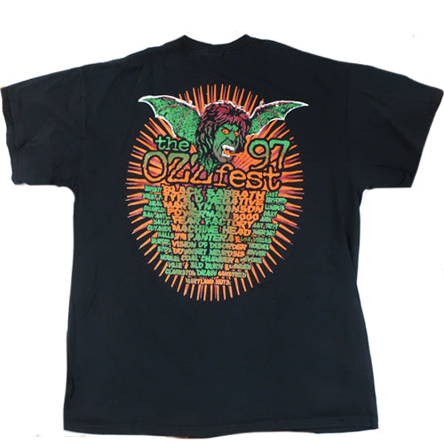 Vintage Ozzfest 1997 T-shirt Ozzy Osbourne Rock 90s Tour Concert
