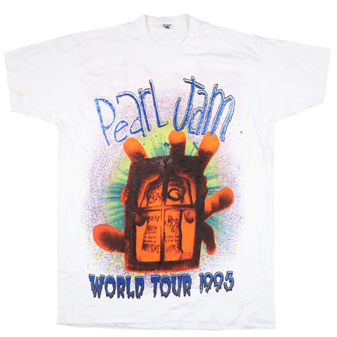 Vintage Pearl Jam 1995 World Tour T-Shirt Vitalogy Rock Eddie ...