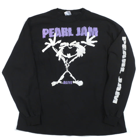 Vintage Pearl Jam Alive Long Sleeve T-shirt Grunge Rock band 