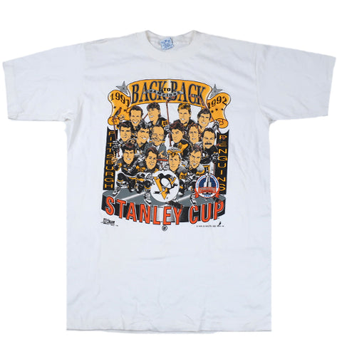 Vintage 1992 NHL Pittsburgh Penguins Stanley Cup Champions T-shirt