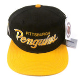 Vintage Pittsburgh Penguins Sports Specialties Script Snapback