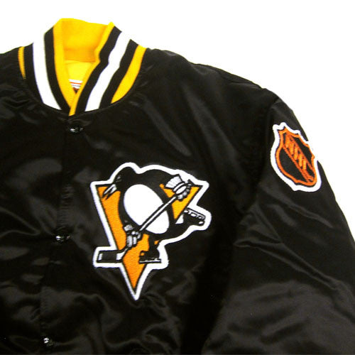 Vintage Pittsburgh Penguins Varsity Bomber Jacket Starter Size 