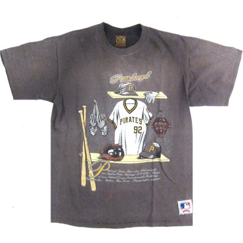 Vintage Pittsburgh Pirates Locker Room T-Shirt 90s MLB Baseball Bonds  Bonilla Van Slyke – For All To Envy