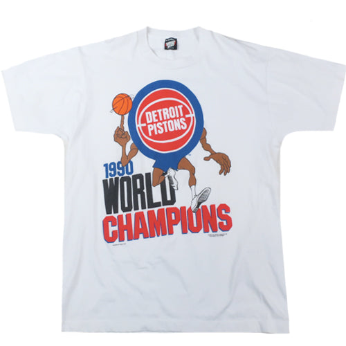Vintage Detroit Pistons 1990 T-Shirt NBA Basketball Champs – For All To Envy