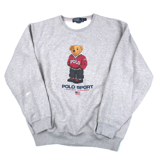 Vintage Polo Sport Bear Sweatshirt 90s Hip Hop Rap – For All To Envy