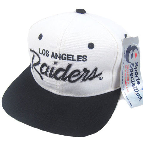 Vintage LA Raiders Sports Specialties Script Snapback NWT