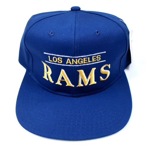 Vintage Snapback Snap Back Hat Los Angeles Rams Starter Underscore Script  Logo 90's Wool New With Tags NWT NFL Football LA – For All To Envy