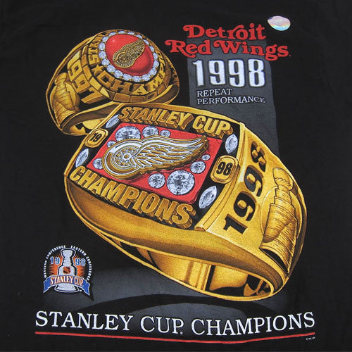 Vintage Starter - Detroit Red Wings, Stanley Cup Champions T-Shirt 1998 Large