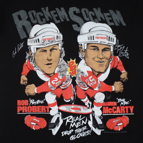 Detroit Red Wings #24 Probert NHL T-Shirt X-Large 24