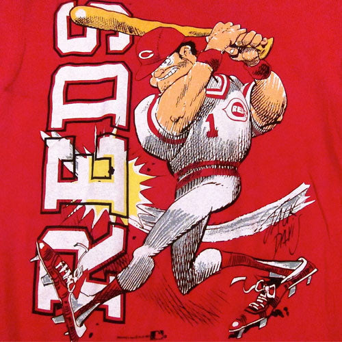 Vintage Cincinnati Reds 1991 t-shirt Jack Davis Art MLB baseball – For All  To Envy