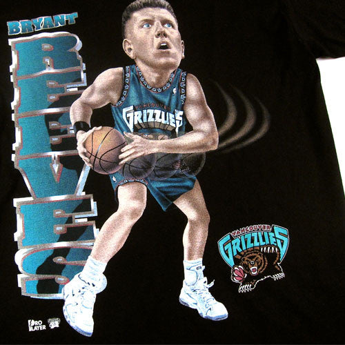 Vintage Bryant Reeves Vancouver Grizzlies Caricature T-Shirt NWOT