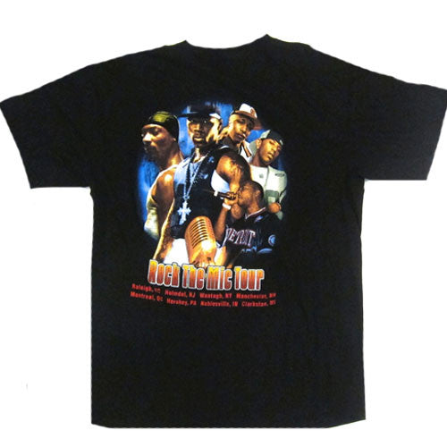 Vintage Rock The Mic 50 Cent T-shirt Rap Hip Hop R&B 2003 Fabolous