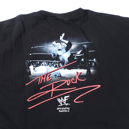 Vintage The Rock T-Shirt WWF 90s Wrestling – For All To Envy