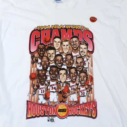90s Houston Rockets 1992 NBA Basketball t-shirt Extra Large - The Captains  Vintage