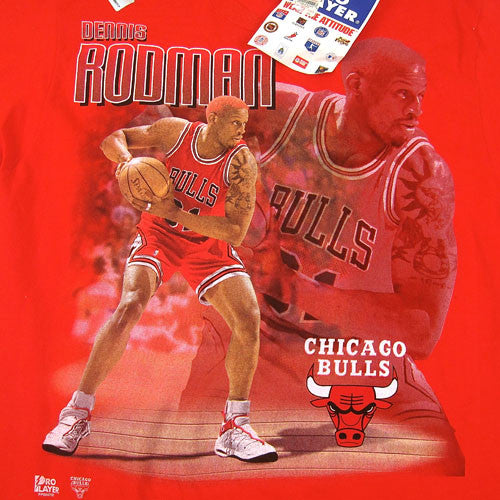 Vintage Dennis Rodman Chicago Bulls T shirt NWT For All To Envy